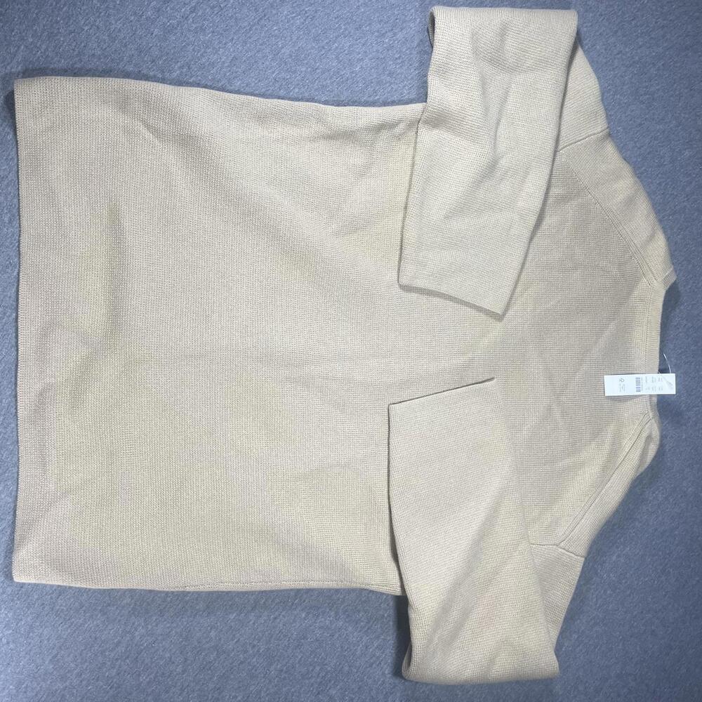 New JCREW Woman’s Size S V-neck Sweater Blazer in Beige BX466 LKH Color - Picture 6 of 8